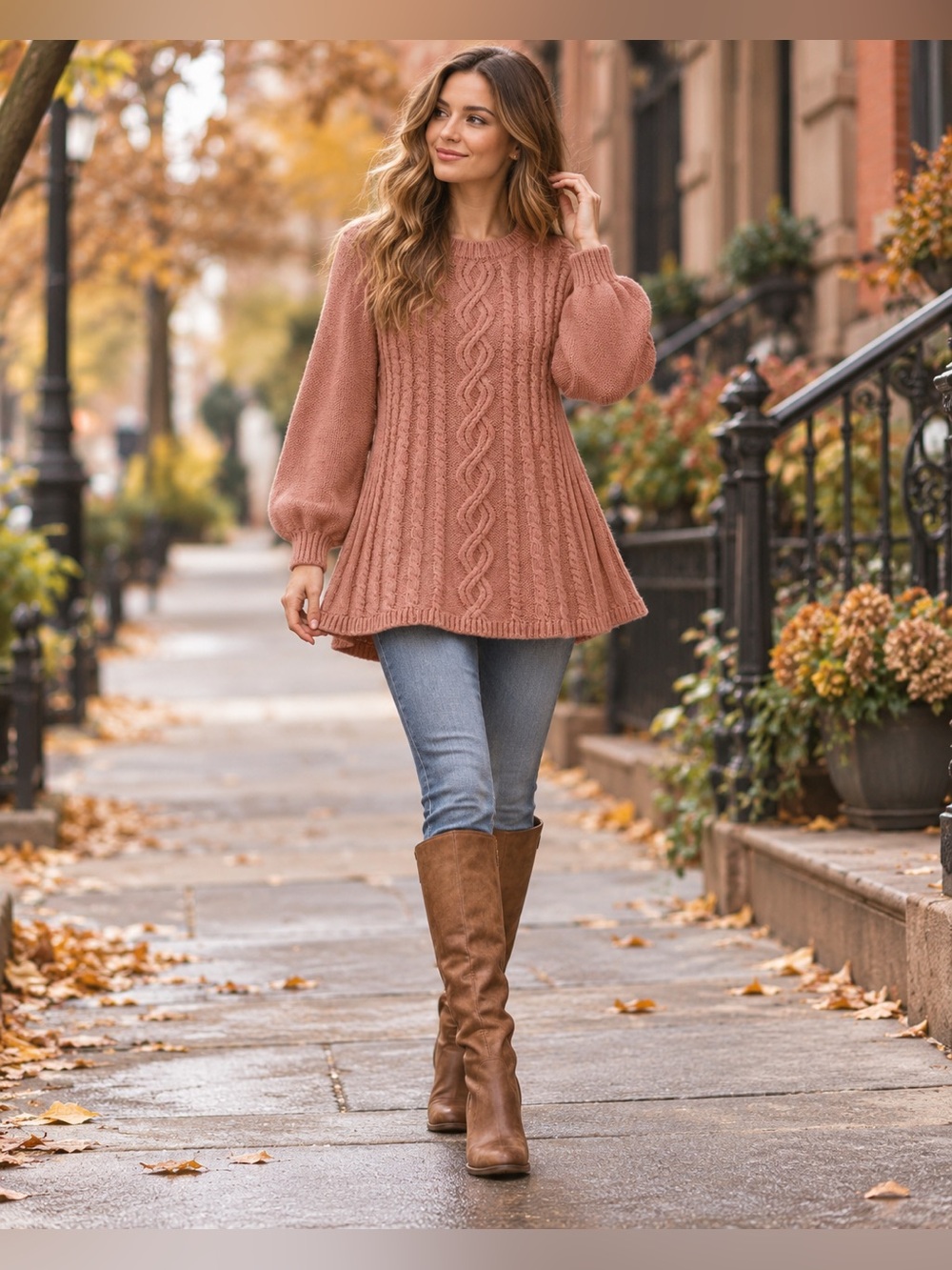 NWT Free People Orla Cable Knit Mini Dress Nectar Pink XL